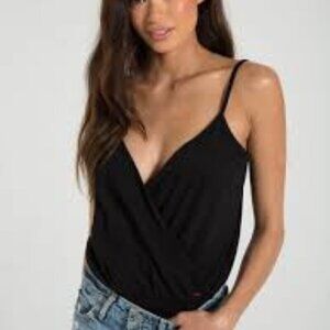 n:PHILANTHROPY Peppermint Sleeveless Bodysuit in Black Cat Women's size S